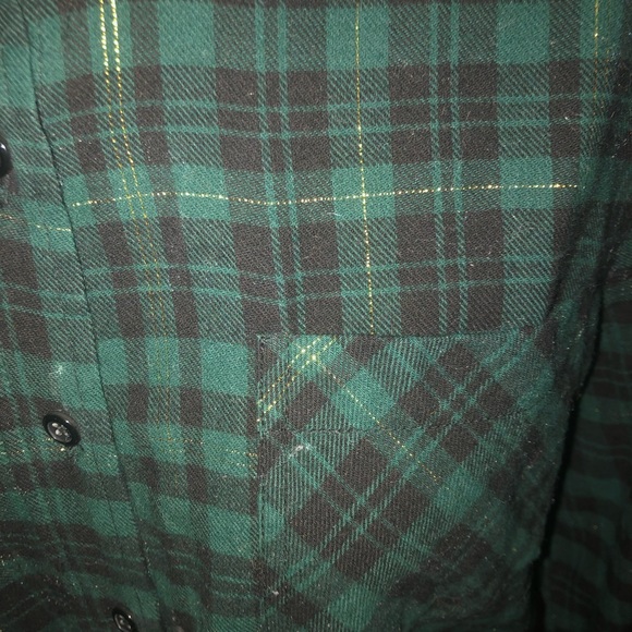 Flannel Shirt with Gold Stiching - Picture 6 of 6